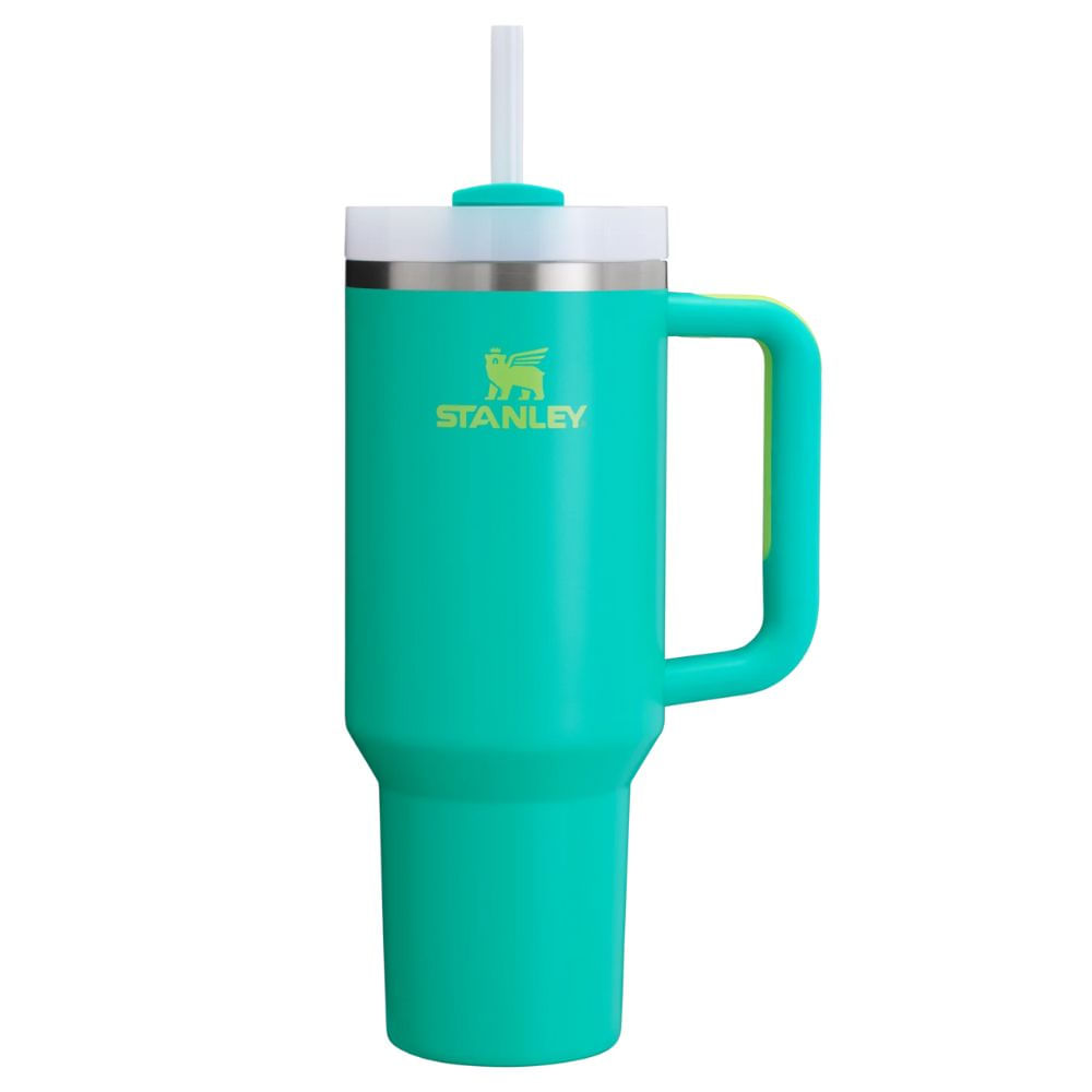 COPO STANLEY QUENCHER VERDE TROPICAL TEAL EM AÇO INOX 887ML 08353-00