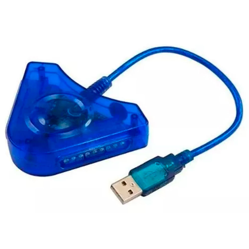 Adaptador USB para Controle PST2 2 Controles KP-AD148 Knup