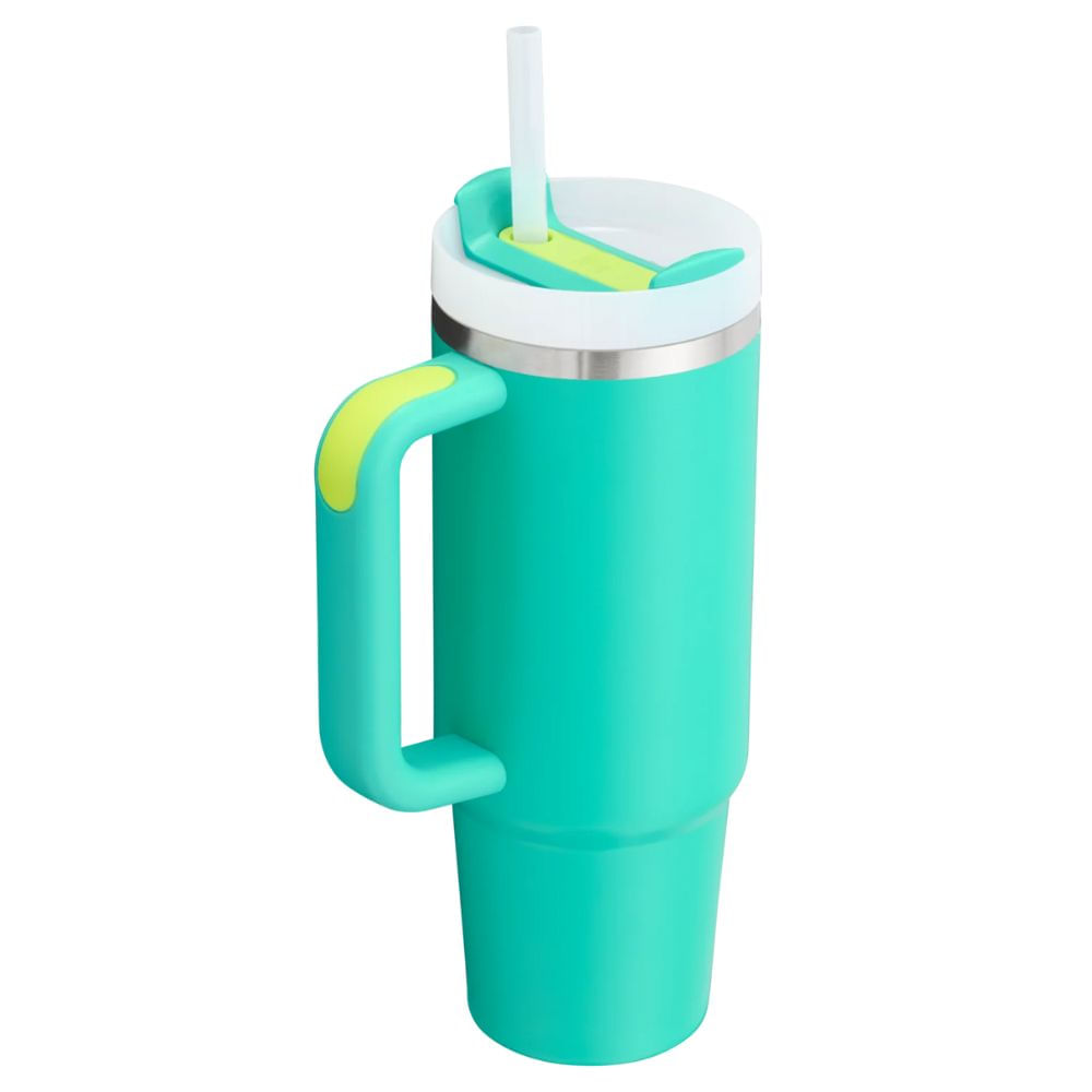 COPO STANLEY QUENCHER VERDE TROPICAL TEAL EM AÇO INOX 1,18 LITROS 08346-00