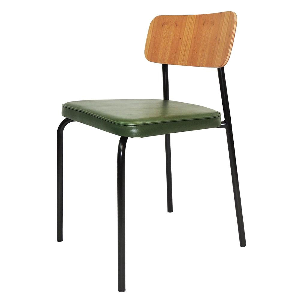 Cadeira Student Decorativa Verde Confortavel Overseas