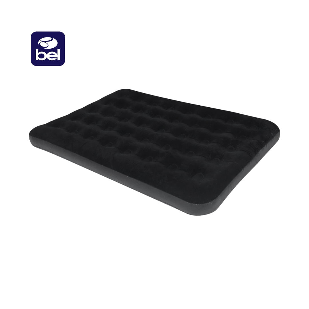 Colchão Inflável Casal Deluxe Comfort Preto Bel