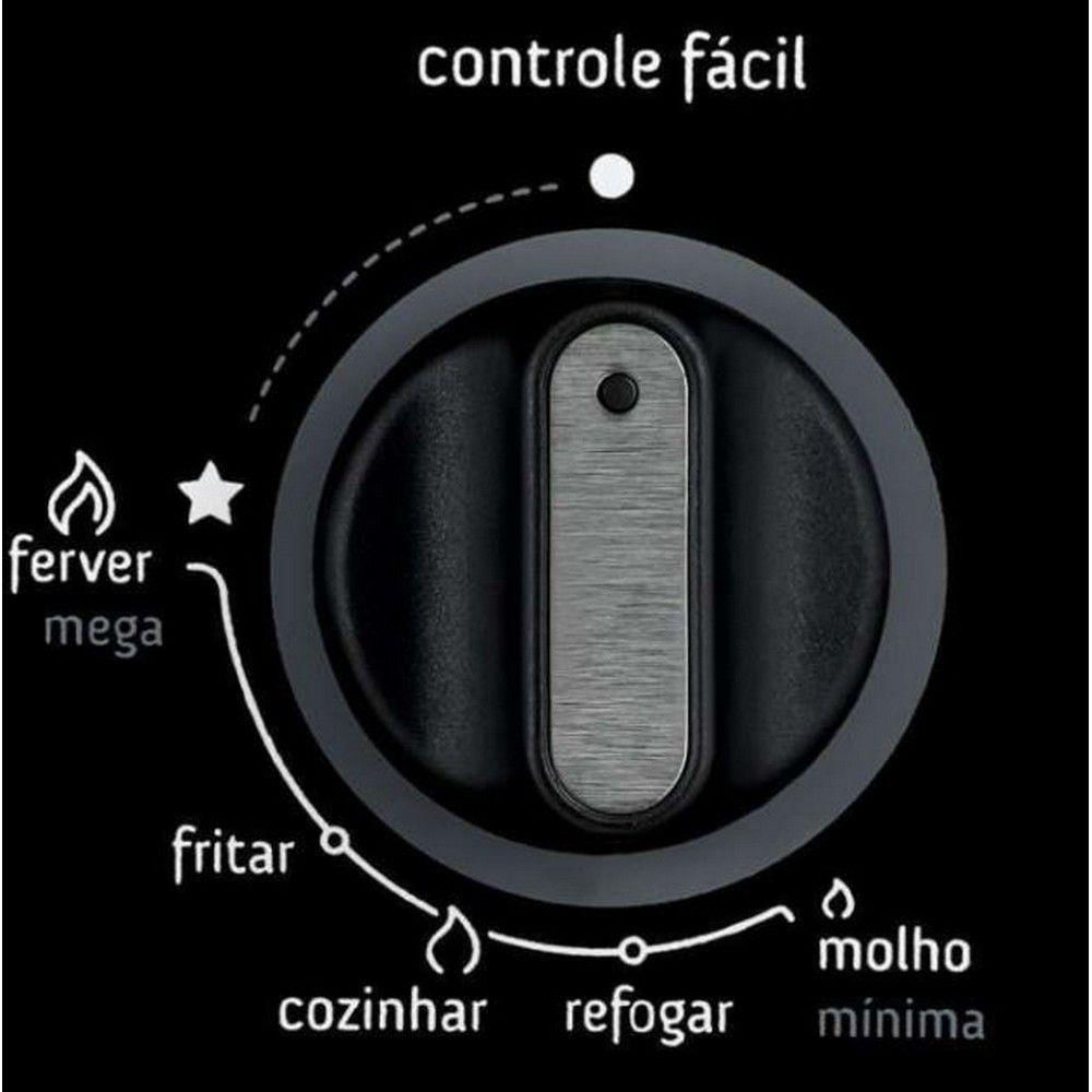 Cooktop 5 Bocas Cd075 Facilite Consul Preto Bivolt