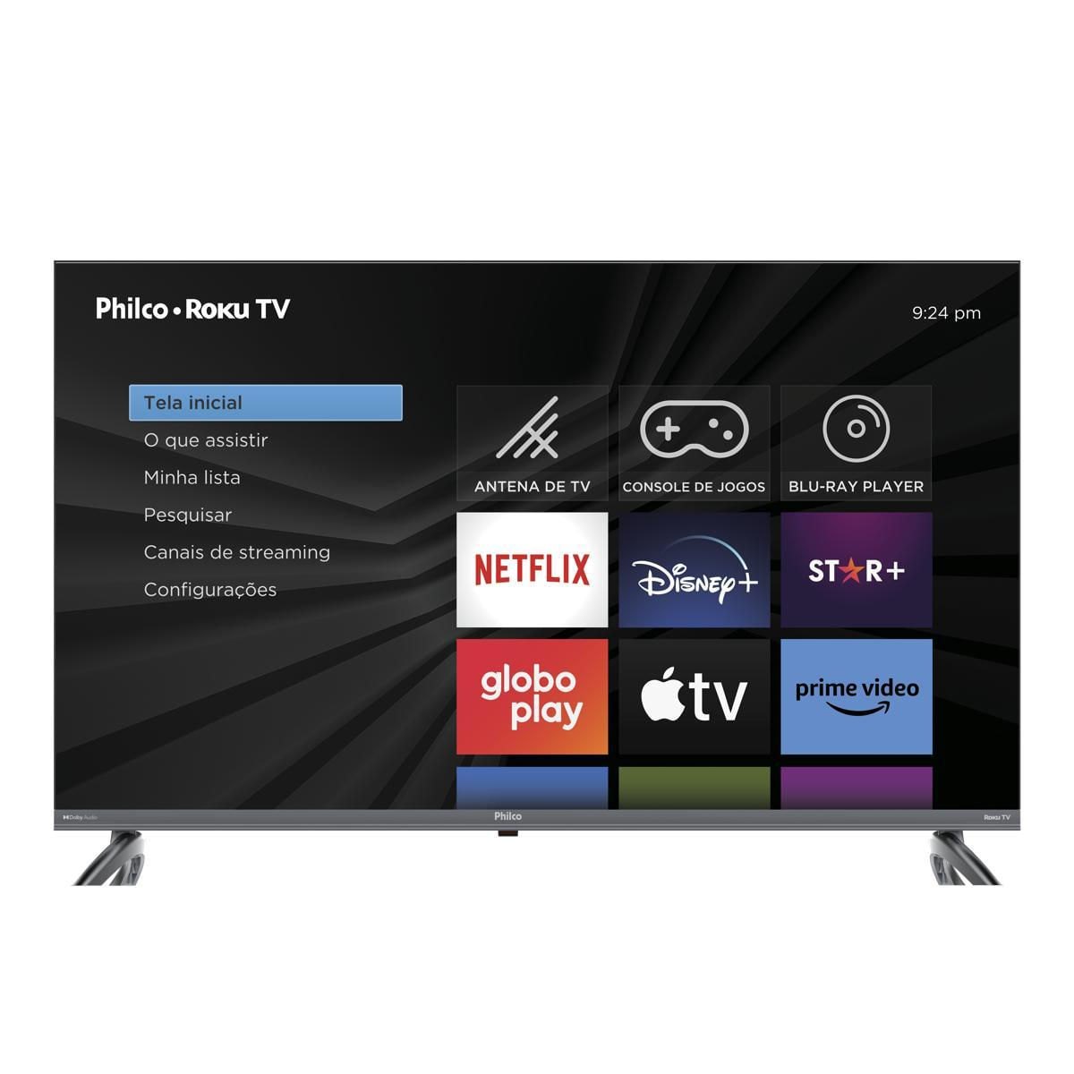 Smart TV 40” PTV40E3ERSGB Roku TV Led Dolby Audio Bivolt