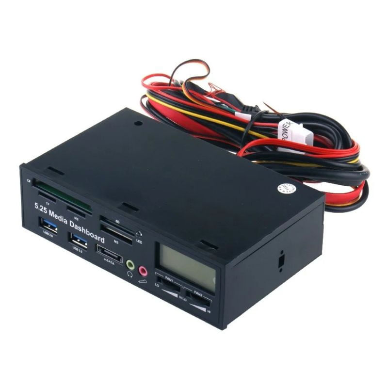 5.25 Usb 3.0 E-sata All-in-1 Pc Media Dashboard