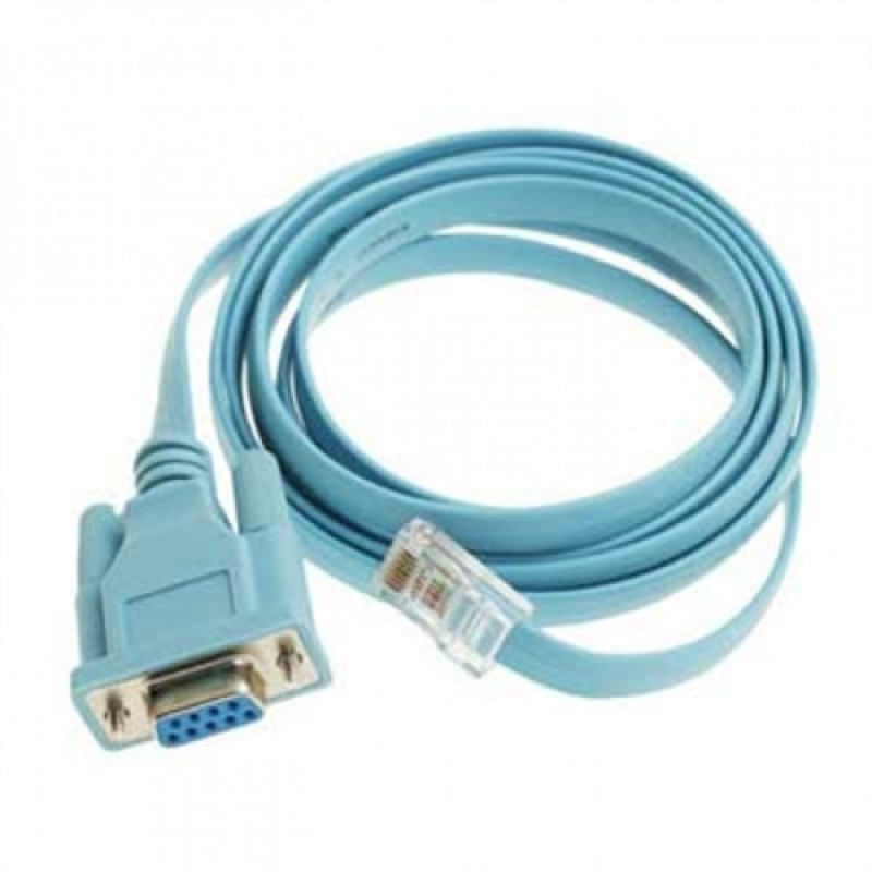 Kit Cabo Console Db9 X Rj45 + Cabo Serial Rs232 Db09 X Usb Azul