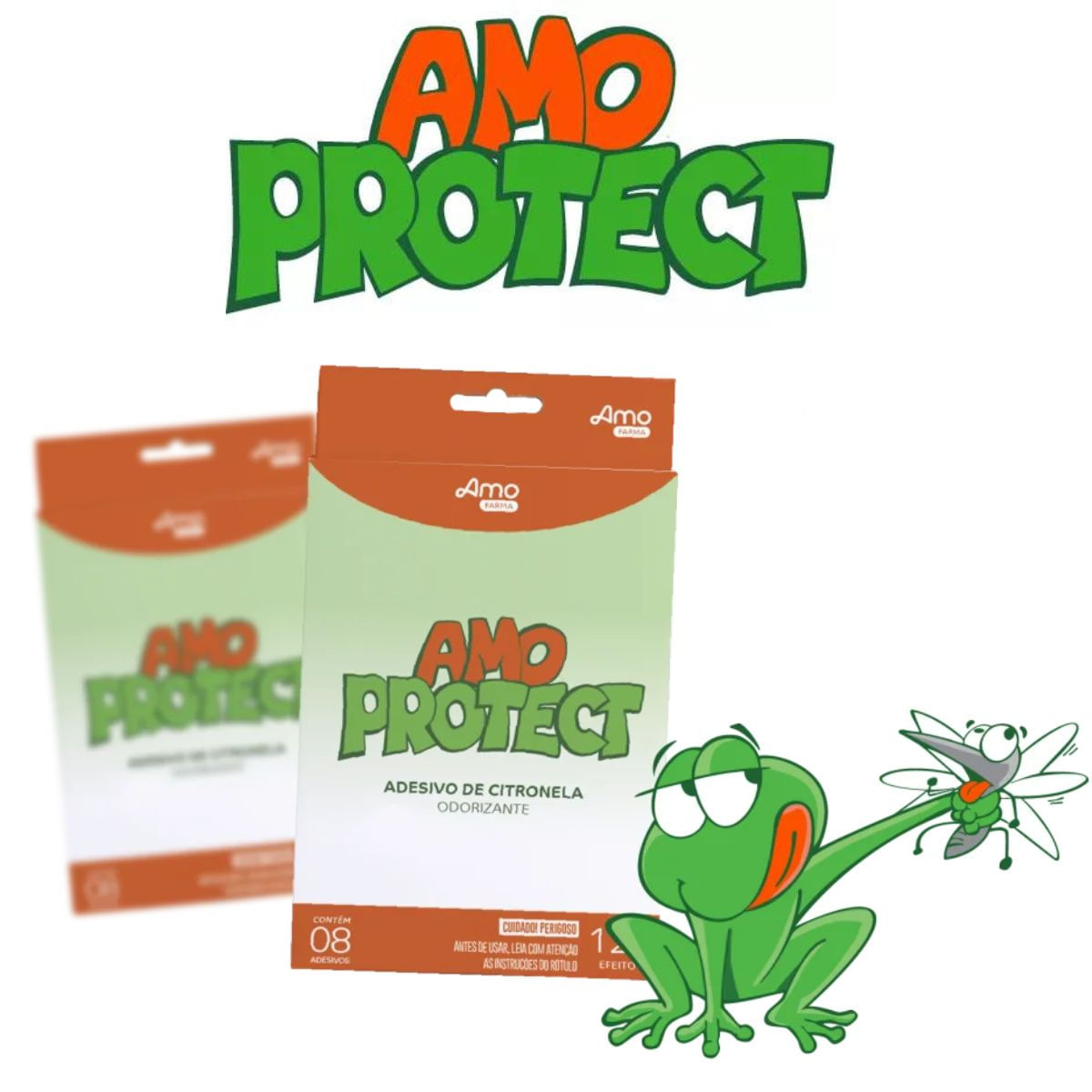 5 ADESIVO REPELENTE SAPINHO AMO PROTECT  - 8 UNI - BABYDEAS