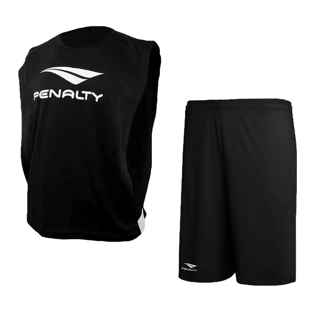 Kit Futebol Penalty Colete + Calção Juvenil