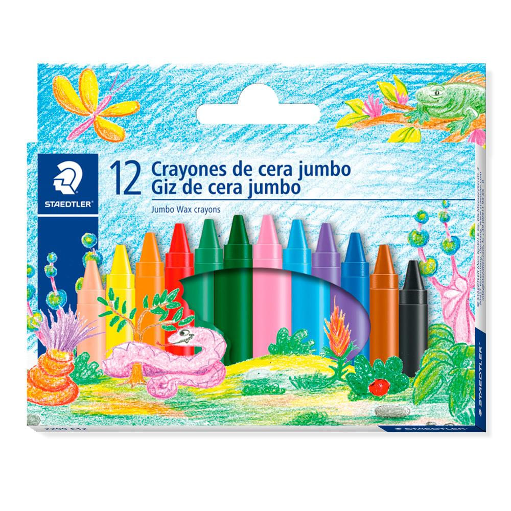 Giz de Cera 12 com Cores Staedtler