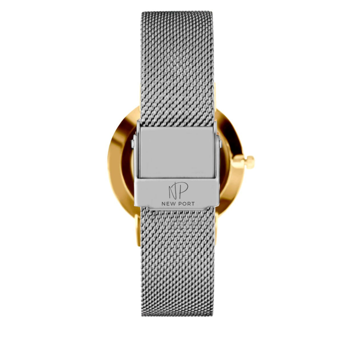 Relógio Feminino Analógico Casual 32mm + Bracelete Dourado