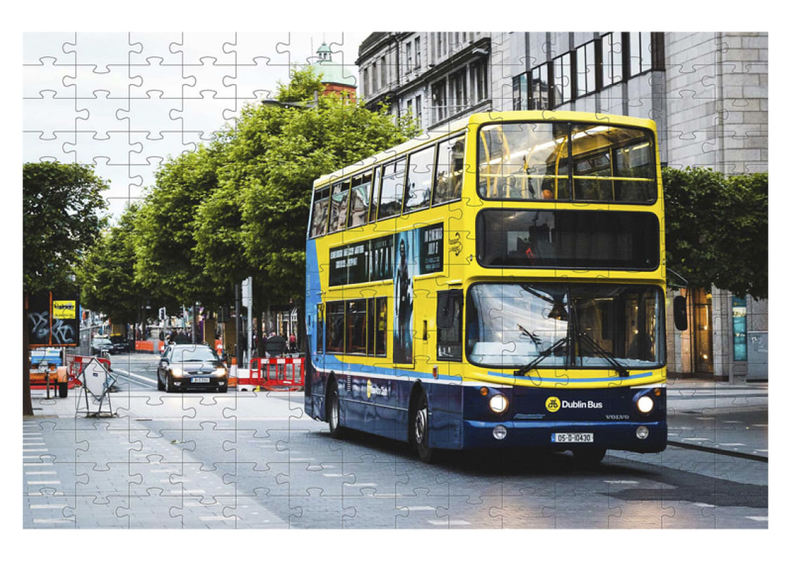 Quebra-cabeça Super Ônibus de 60 peças