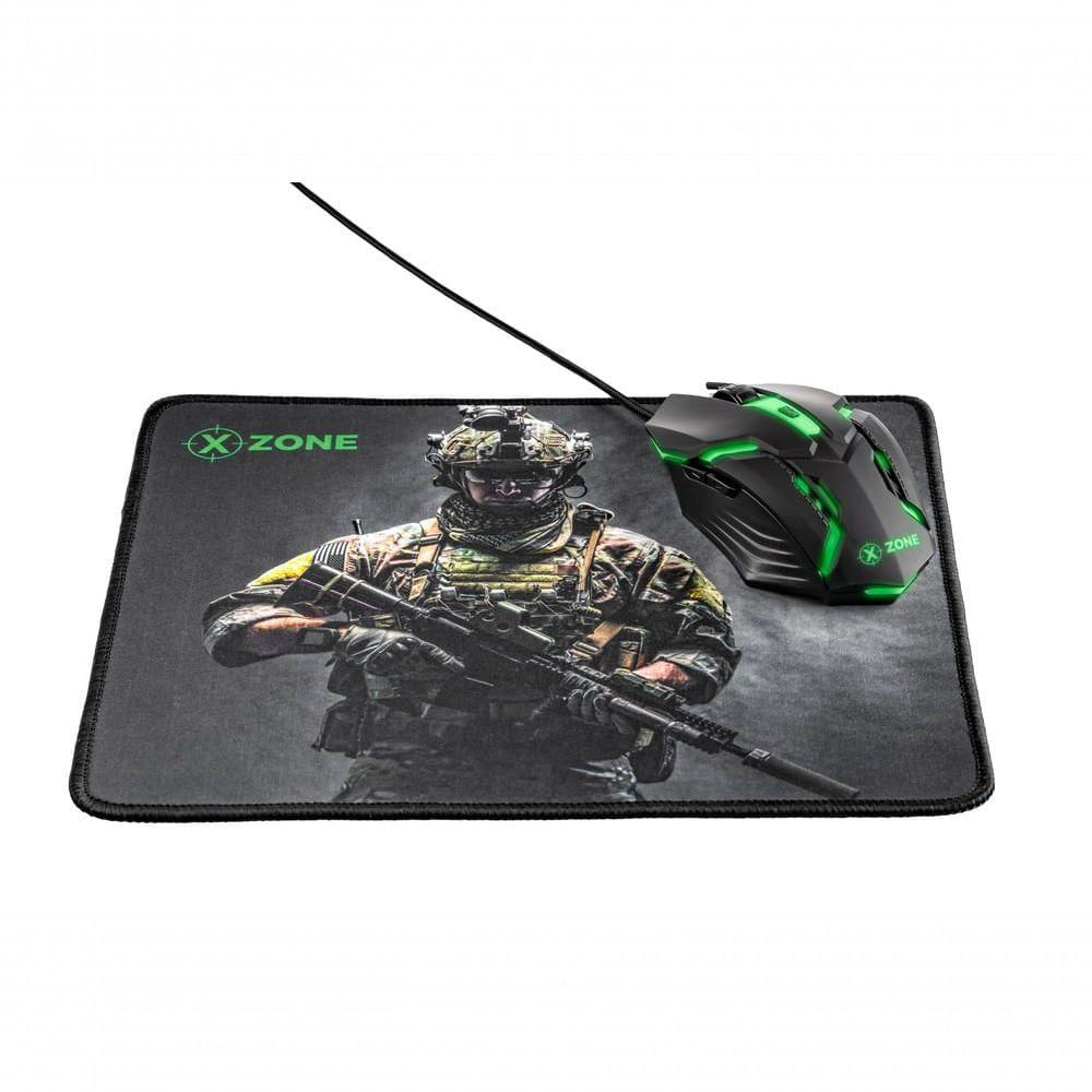 Kit Gamer 2 em 1 Mouse e Mousepad Xzone - GTC-03 COMBO GTC-03 NA 2 EM 1