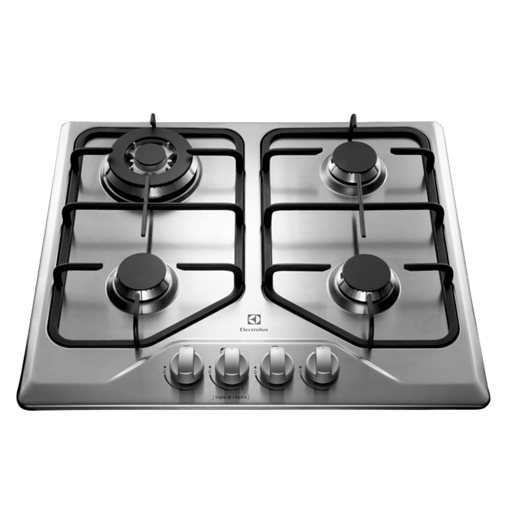 Cooktop a Gás Electrolux GT60X Tripla Chama 4Q Inox Bivolt 23604DBI089