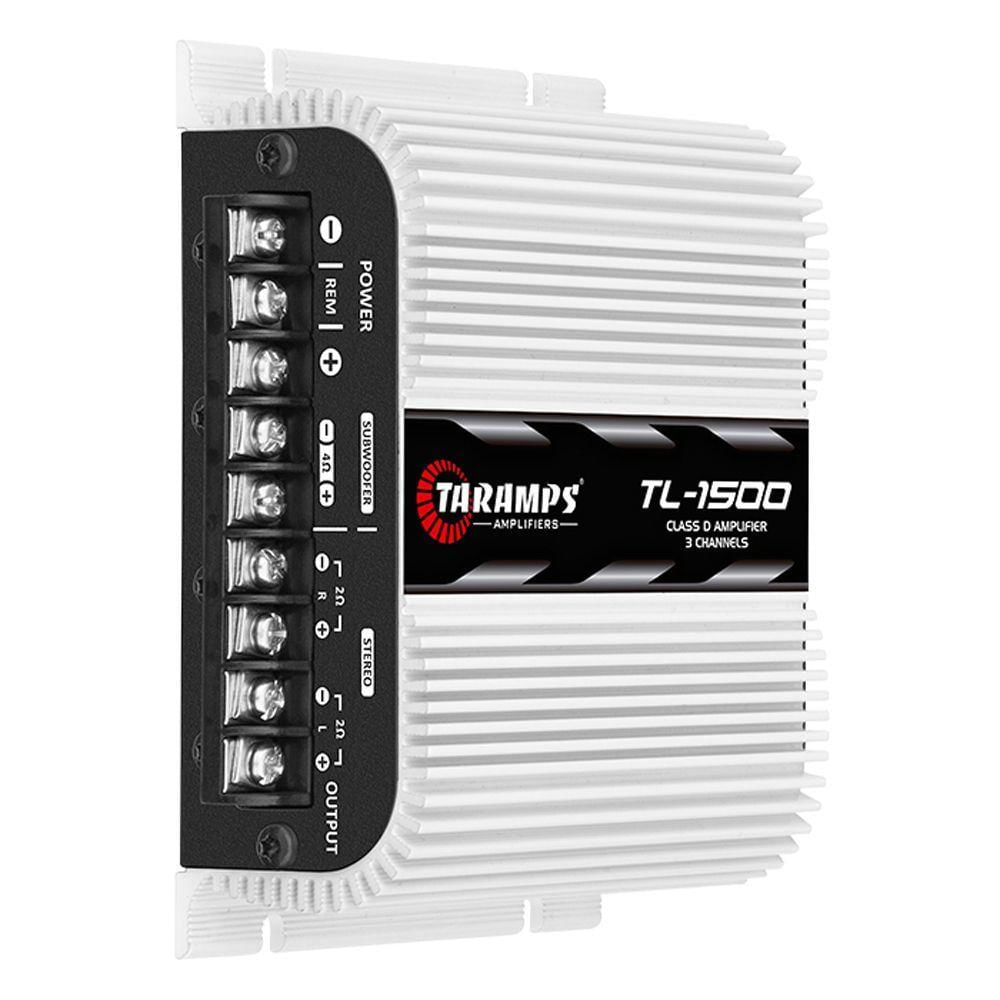 Modulo De Potencia Taramps Tl-1500 Digital 3 Can.2r 1x200wrms + 2x95wrms 13,8vdc