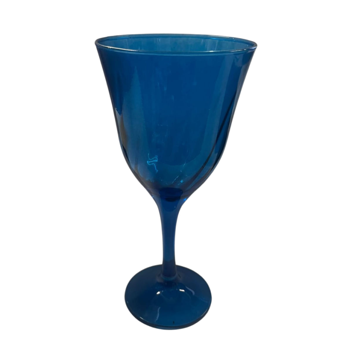 Taça Vinho Lírio Cor Azul Super Luxo 330 ml  - Vidro