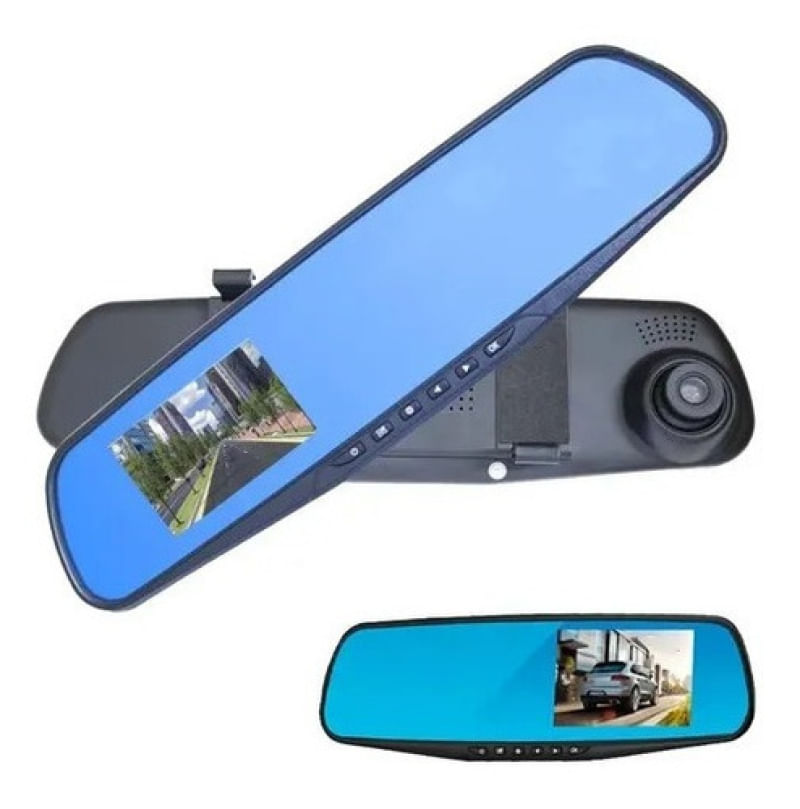 Retrovisor Veicular Com Câmera Frontal 1080p Blackbox Dvr