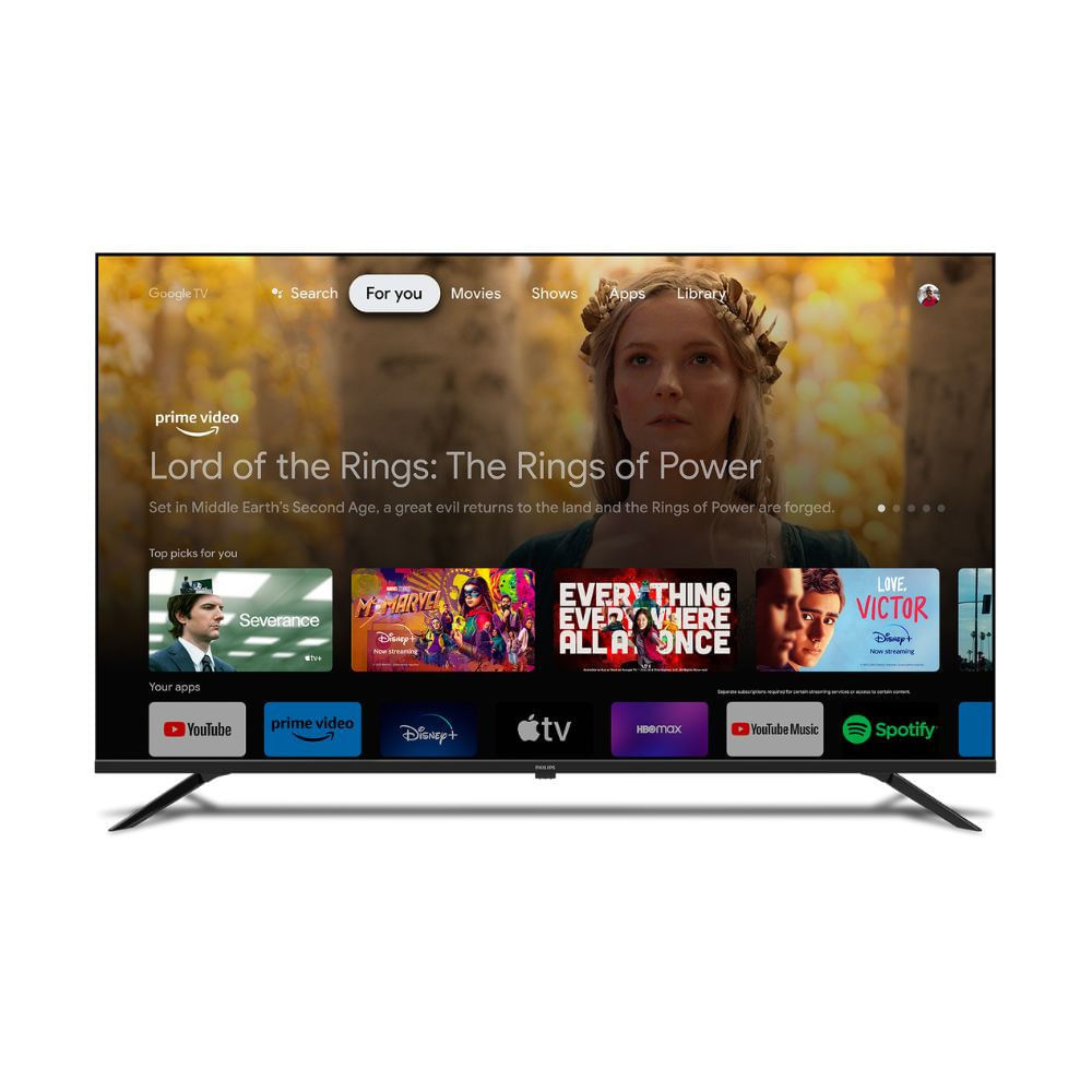 Smart TV LED 50 Ultra HD 4K Philips 50PUG7019 com Google TV, Comando de Voz, Wi-Fi, Entradas HDMI e USB Preto / Bivolt