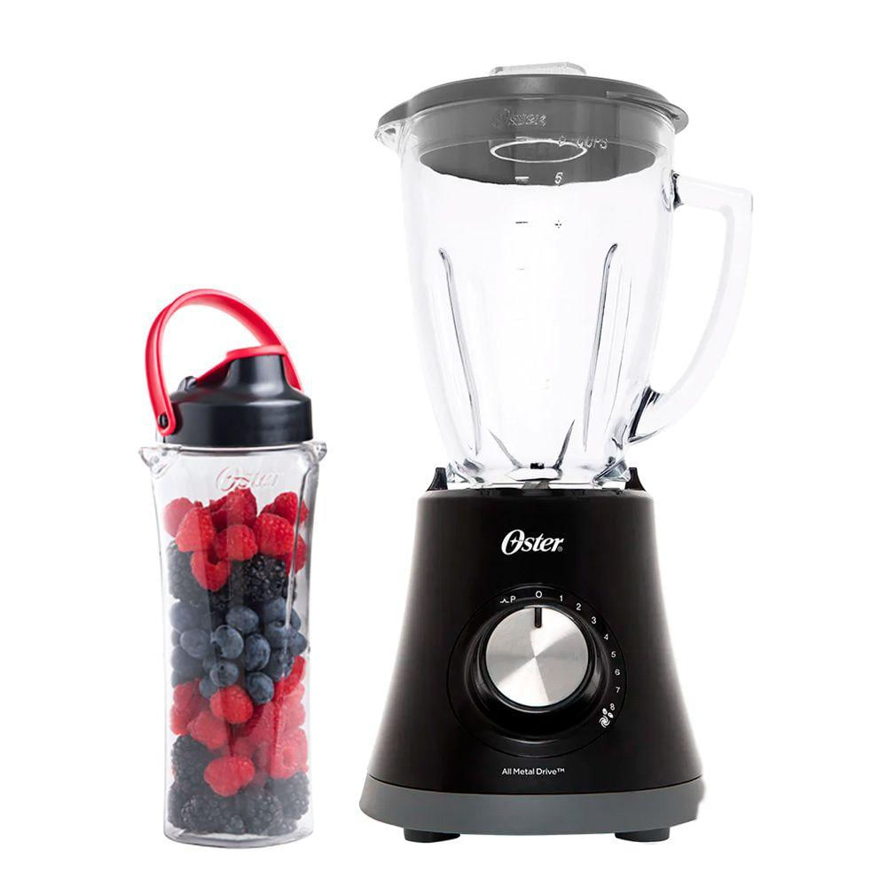 Kit Super Chef Preto Liquidificador E Jarra Blend N Go 220v