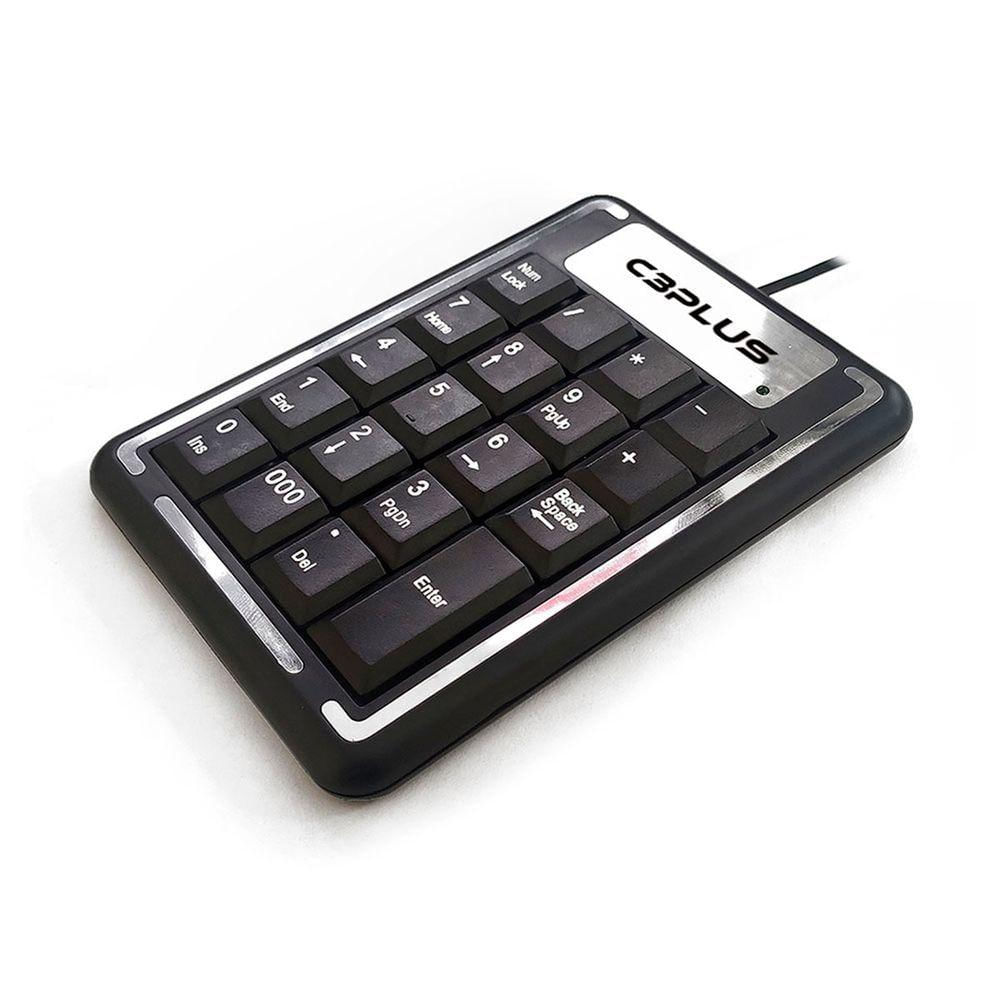 Teclado Numérico C3Tech Kn-11Bk Usb 19 Teclas Membrana Preto