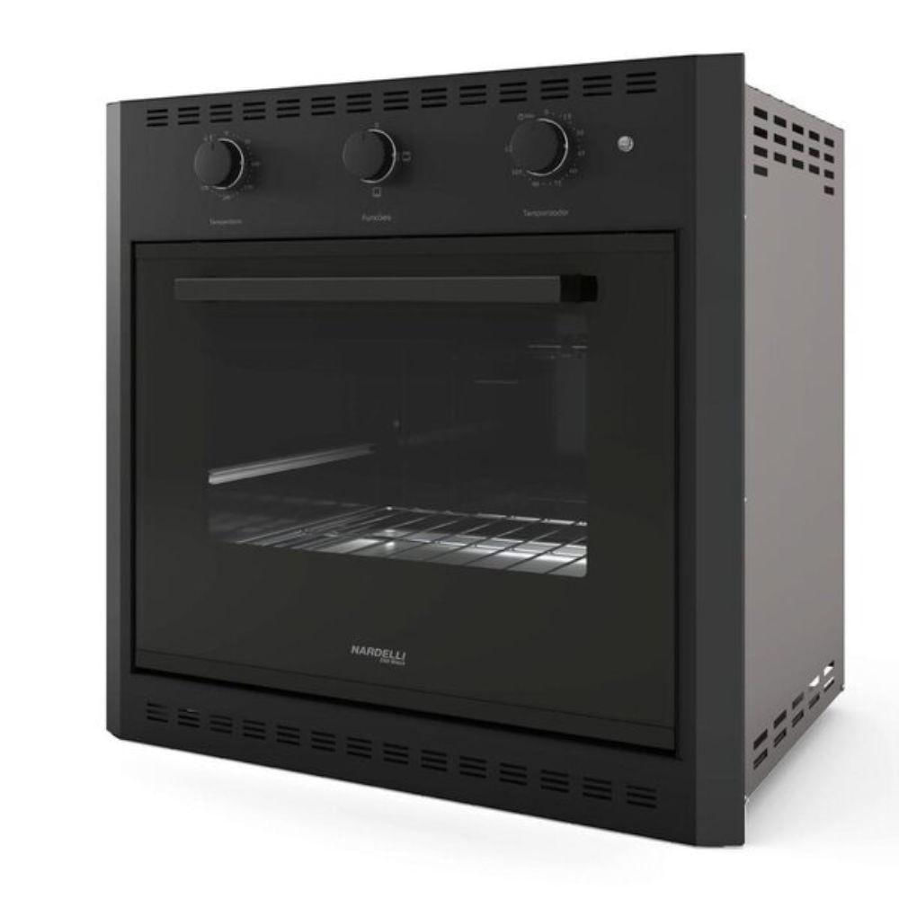 Forno Elétrico Nardelli Embutir 60L Black EB60 - Preto 110V