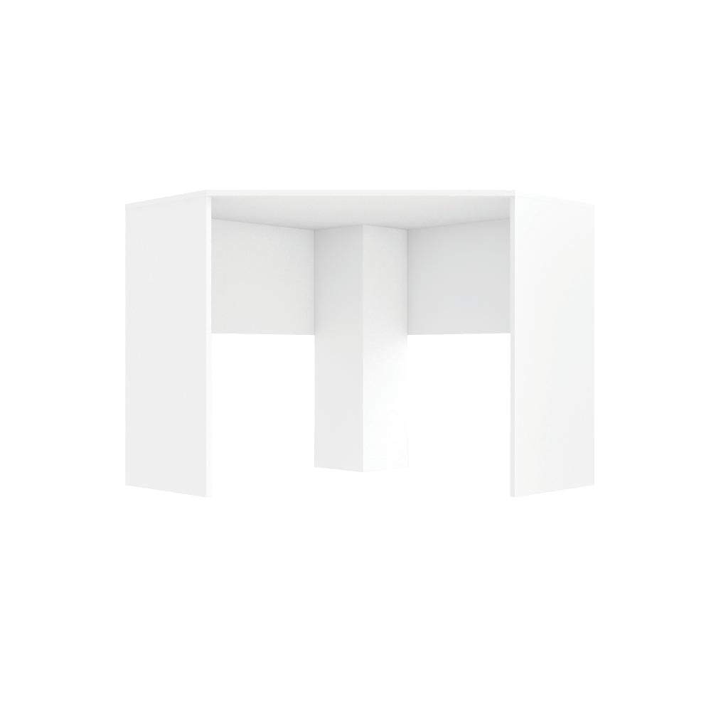 Mesa De Computador Canto Office Cubic Branco Caemmun