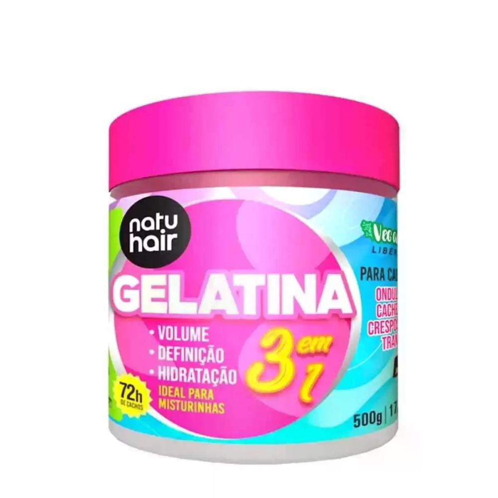 Gelatina 3 em 1 Natuhair 500Ml