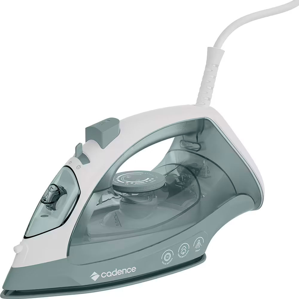 Ferro de Passar 2 em 1 a Vapor e Seco Cadence IRO215 com Base Antiaderente e Spray de Água