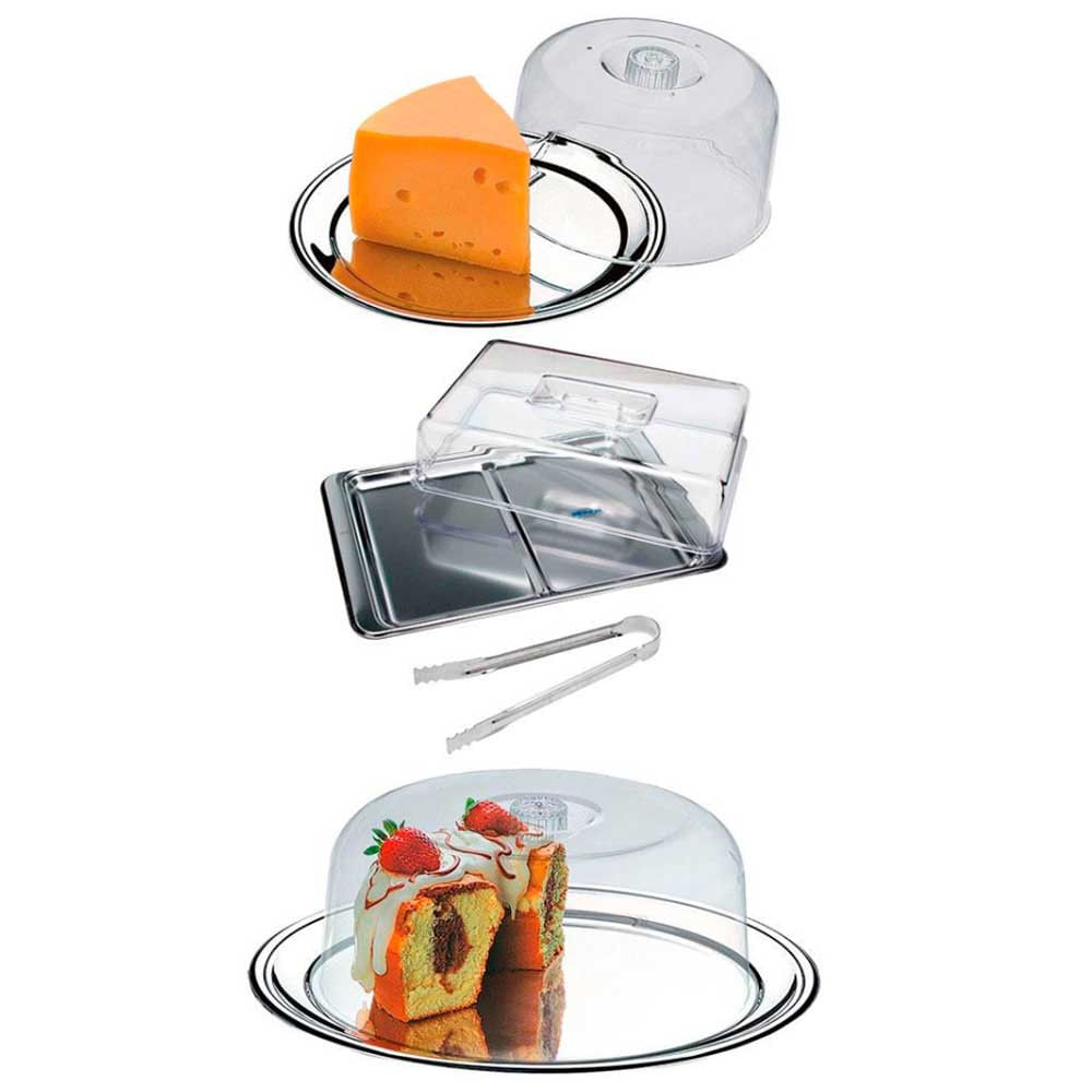 Conjunto Matinal Brinox com Porta Bolos - 3 Peças n/a