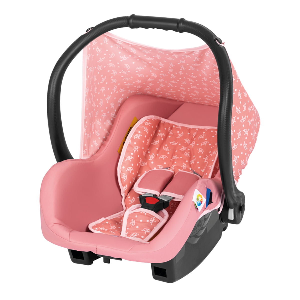 Bebê Conforto Cadeirinha Para Carro Infantil Recém Nascido Solare Tutti Baby Capacidade 13Kg Com Porta Objeto Rosa