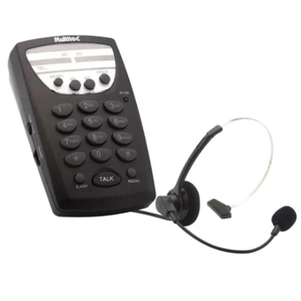 Telefone Headset Telemarketing Fone Readsete Bom