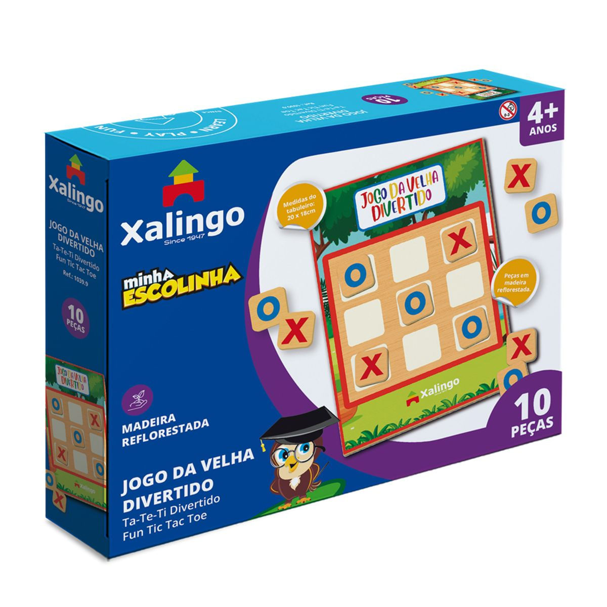 Jogo da Velha Divertido - Minha Escolinha 1039.9 - Xalingo