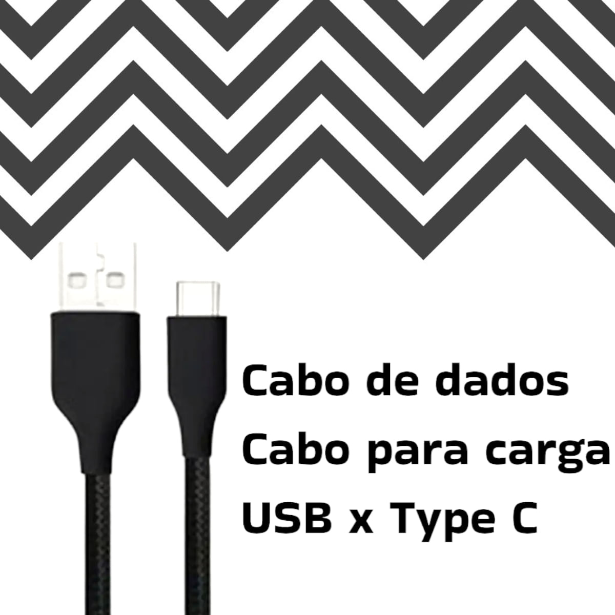 Cabo Type C Dados e Carregamento Para Moto G8 Power