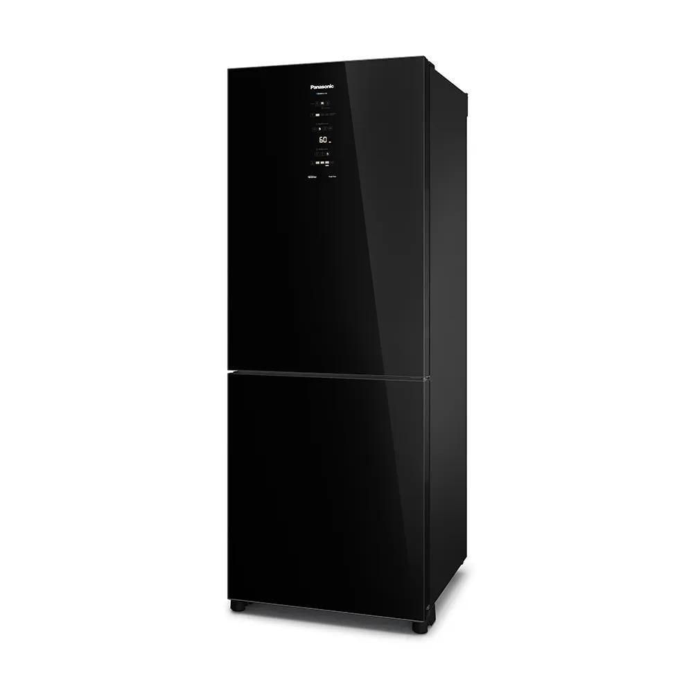 Geladeira Panasonic Black Glass Frost Free Inverse 450 Litros A+++ Inverter Preta BB65GVFBA 127V