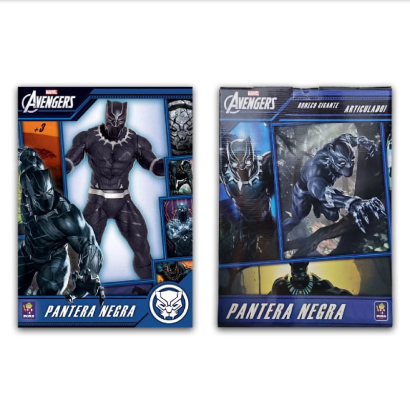 Boneco Pantera Negra Marvel Mimo 1206