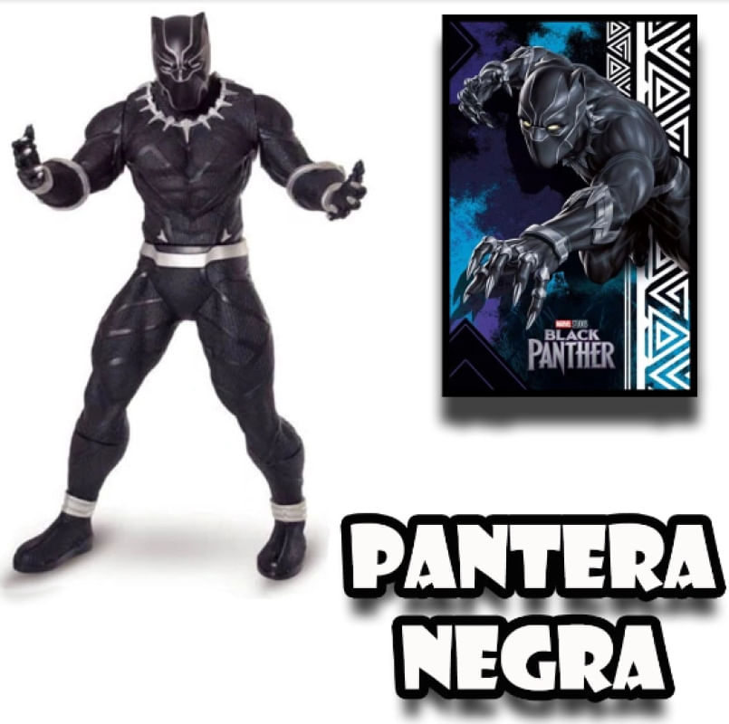 Boneco Pantera Negra Marvel Mimo 1206