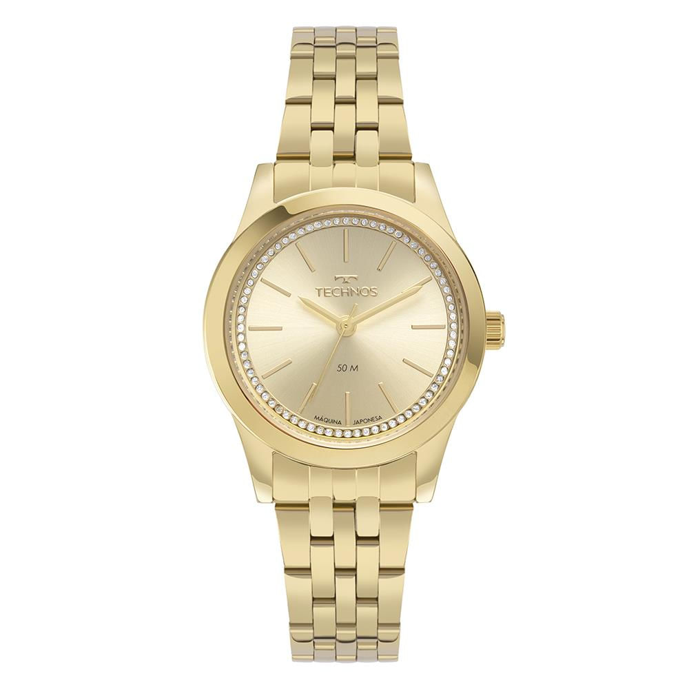 Relógio Technos Feminino Ref:2035mzs/1x Boutique Dourado