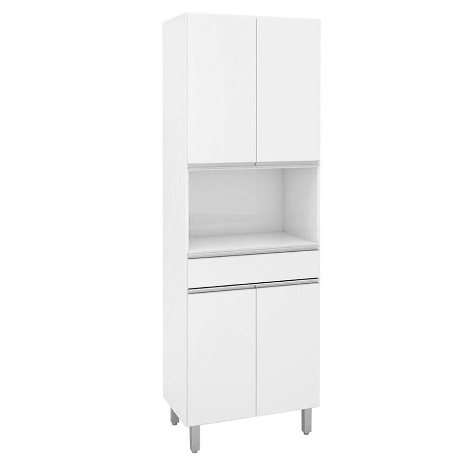 Cozinha Compacta Top Class 6 PT Branco e Grafite