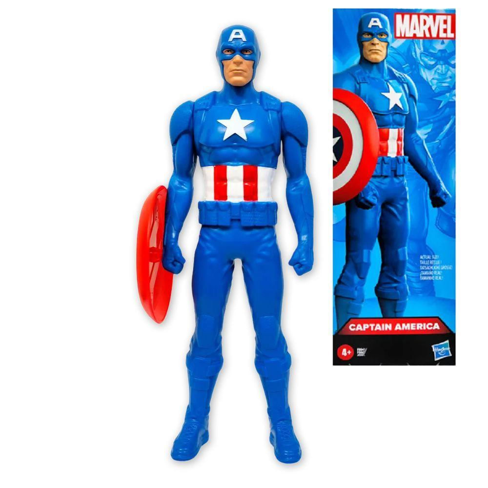 Boneco Ação Marvel Heróis Avenger 20cm Capitão América F6607