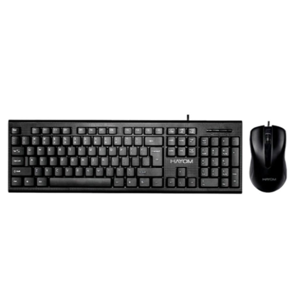 Kit Teclado E Mouse Usb Hayom Office Com Fio Pra Escritorios