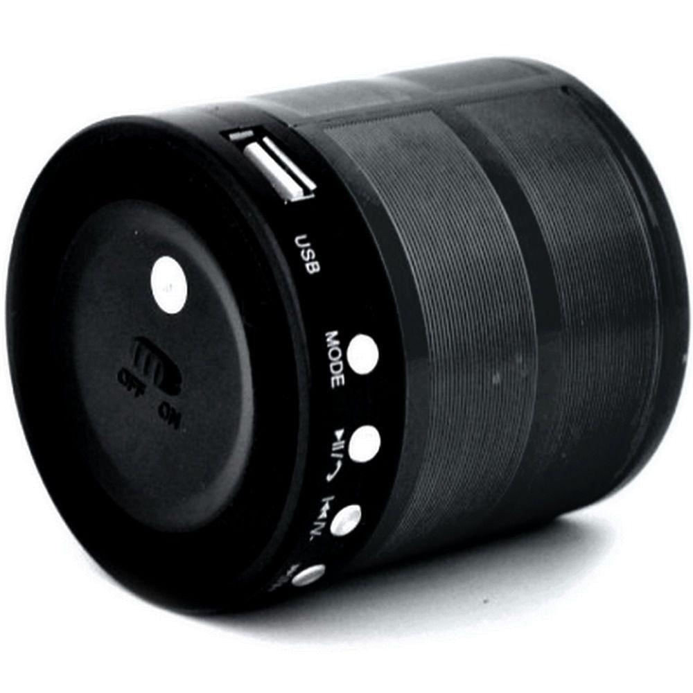 Mini Caixa De Som Portátil Speaker Ws-887 - Preto