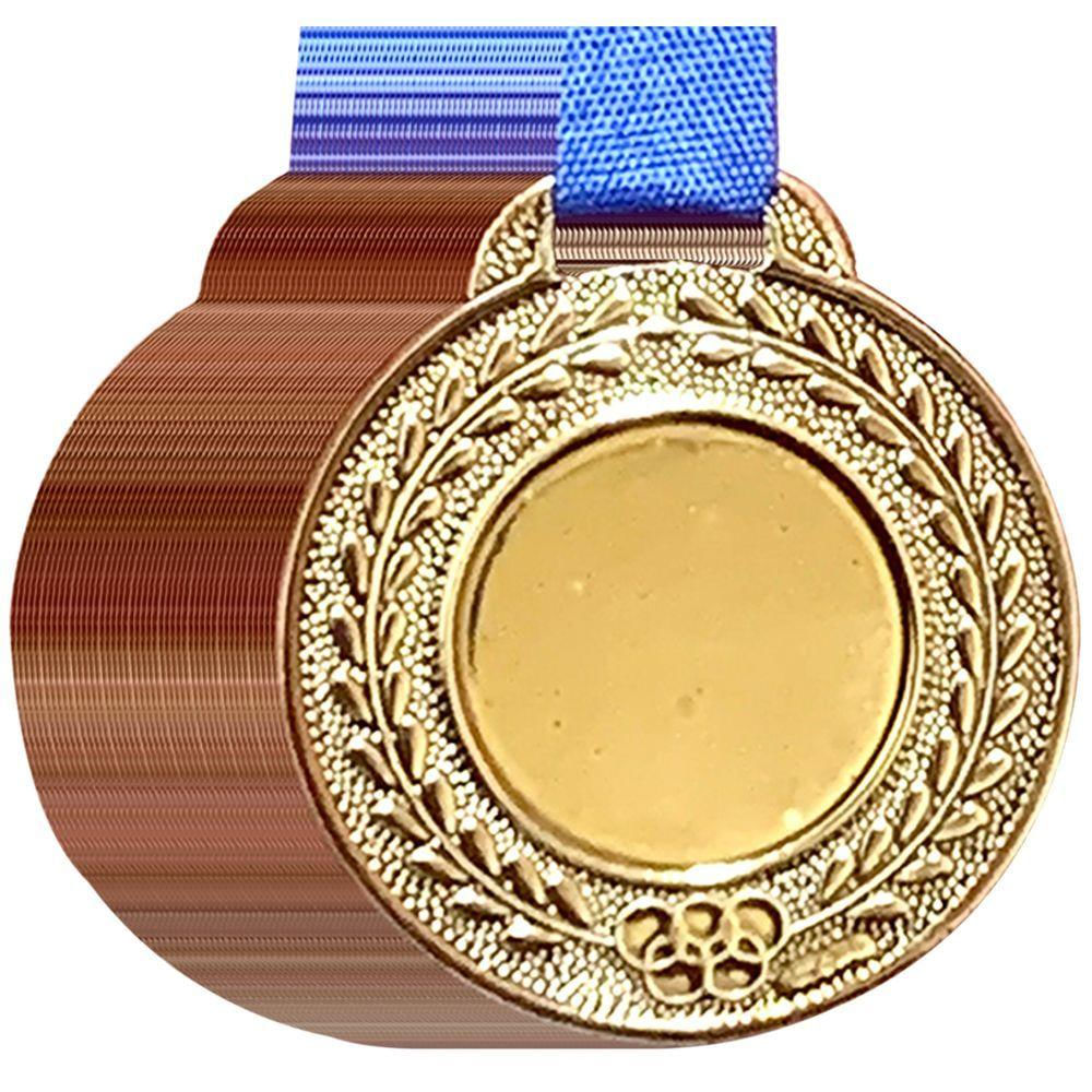 Lote 45 Medalhas Centro Liso Personalizar 3,5 Cm Premiação bronze