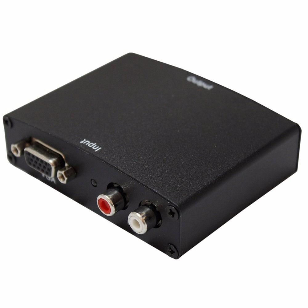 Conversor Adaptador VGA para HDMI - Analógico x Digital com Áudio