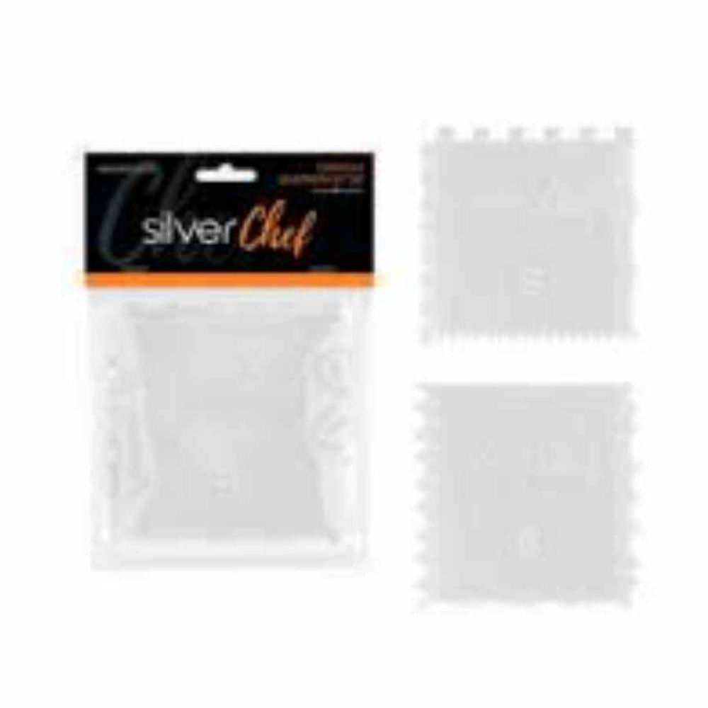 Espátula Quadrada Kit 1-2 Ft347 - Silver Chef- Com 2 Unidades