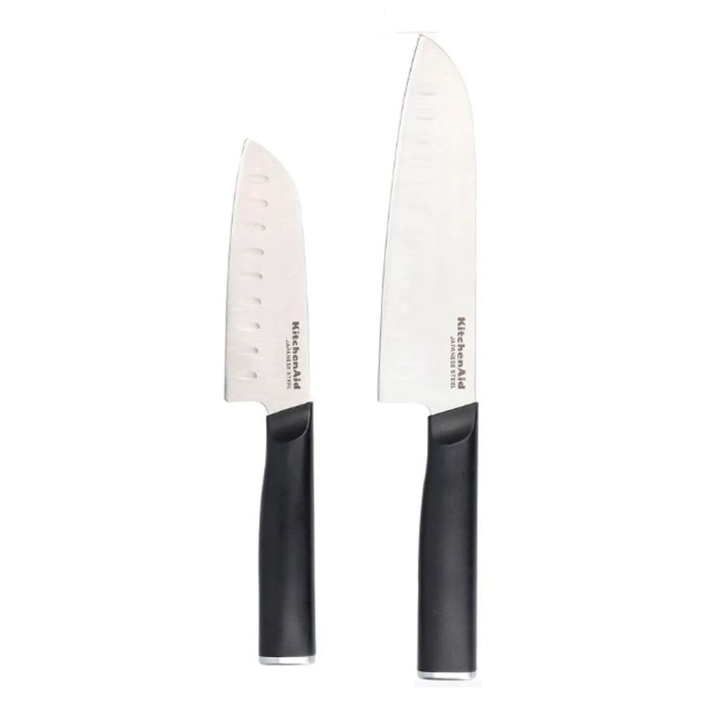 CONJUNTO KITCHENAID 2 FACAS SANTOKU COM CAPA PROTETORA EM AÇO JAPONES KEG2PTHEOHOBA