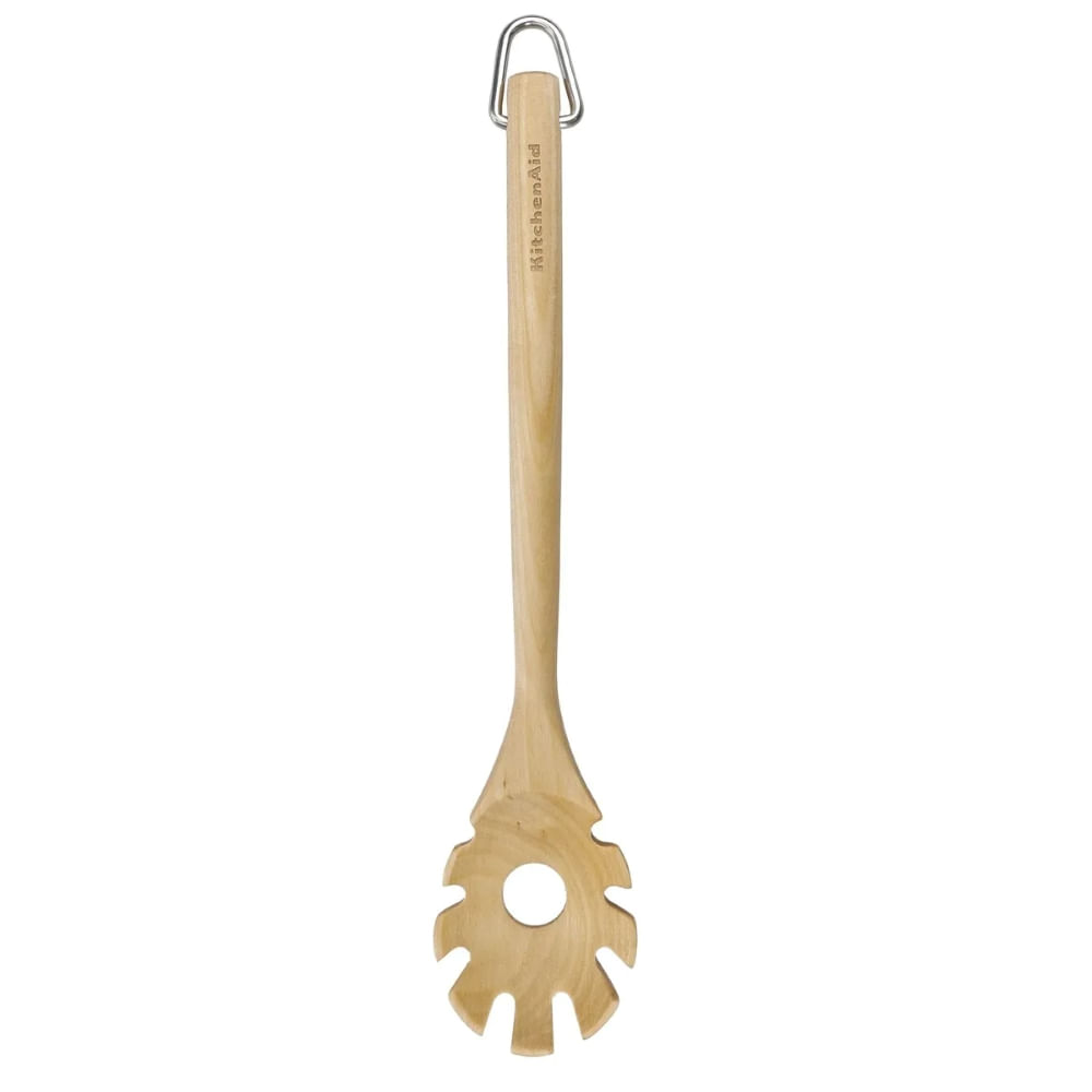 COLHER KITCHENAID PARA MACARRÃO EM MADEIRA DE BETULA 34CM KQR712OHE