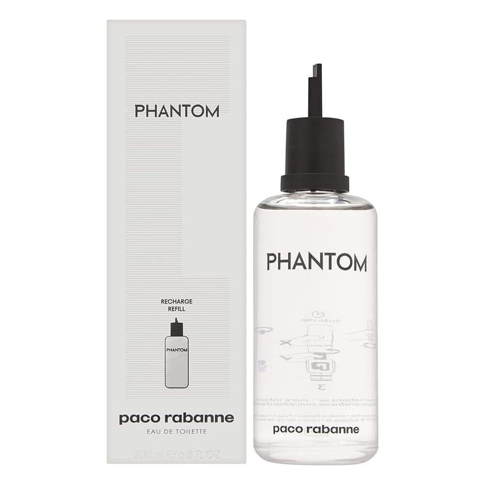 Perfume Phanthom Paco Rabanne Edt Refill Bottle Masculino 200ml