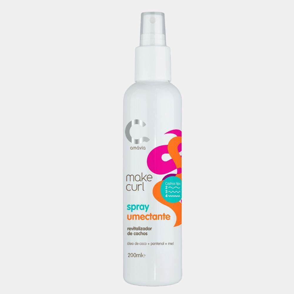 Spray Umectante Revitalizador Cachos Amavia Make Curl 200ml