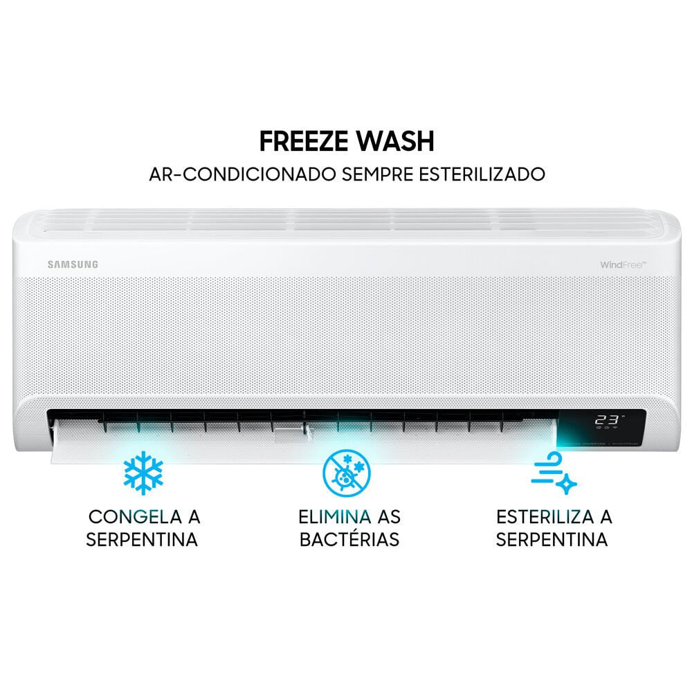 Ar-condicionado Split Quente e Frio Inverter WindFree 12000 BTUS Samsung Branco / 220V