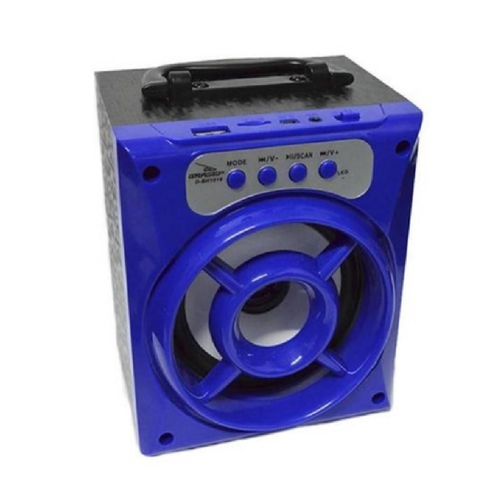 Caixa de Som Bluetooth Portátil com Rádio Fm Usb Tf Aero Azul