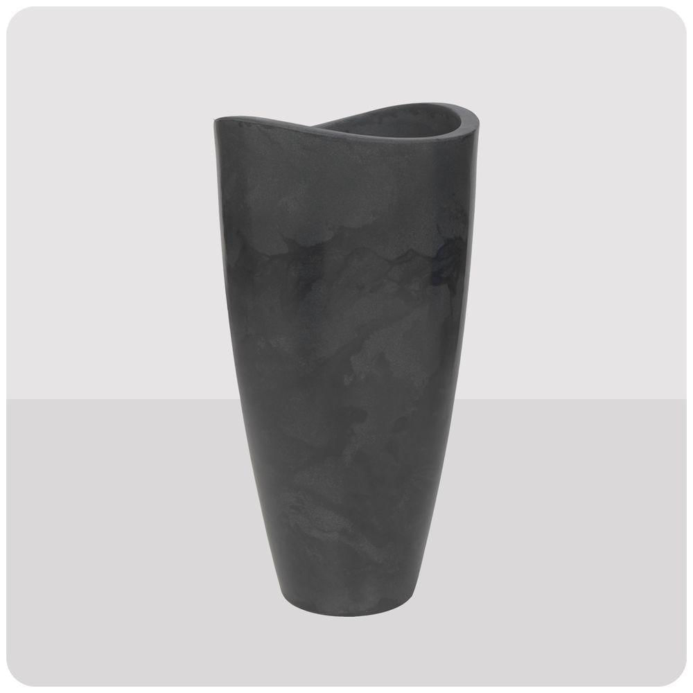 Vaso Copacabana Alto 40 X 80 Cm Cor 18 - Antique Preto