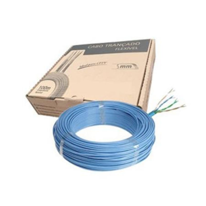 Cabo Rede Informatica 24Awg 4P Az 100M Lan 5E Cmx